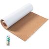 Cork Board Roll 3mm Thick - 60"x16" Cork Board for Walls Self Adhesive Backed Corkboards Natural Cork Bulletin Boards Cork Sheet with Push Pins