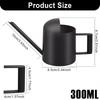 500ML Plants Watering Pot Stainless Steel Long Nozzle Watering Can Portable Vintage Small Watering Can for Office Potted Plants