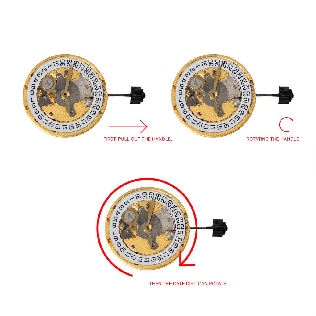 Watchmaker Replacement ETA 2824 Movement Mechanical Automatic Movement Date at 3 o'clock Display Watch Repair Tools and Kits
