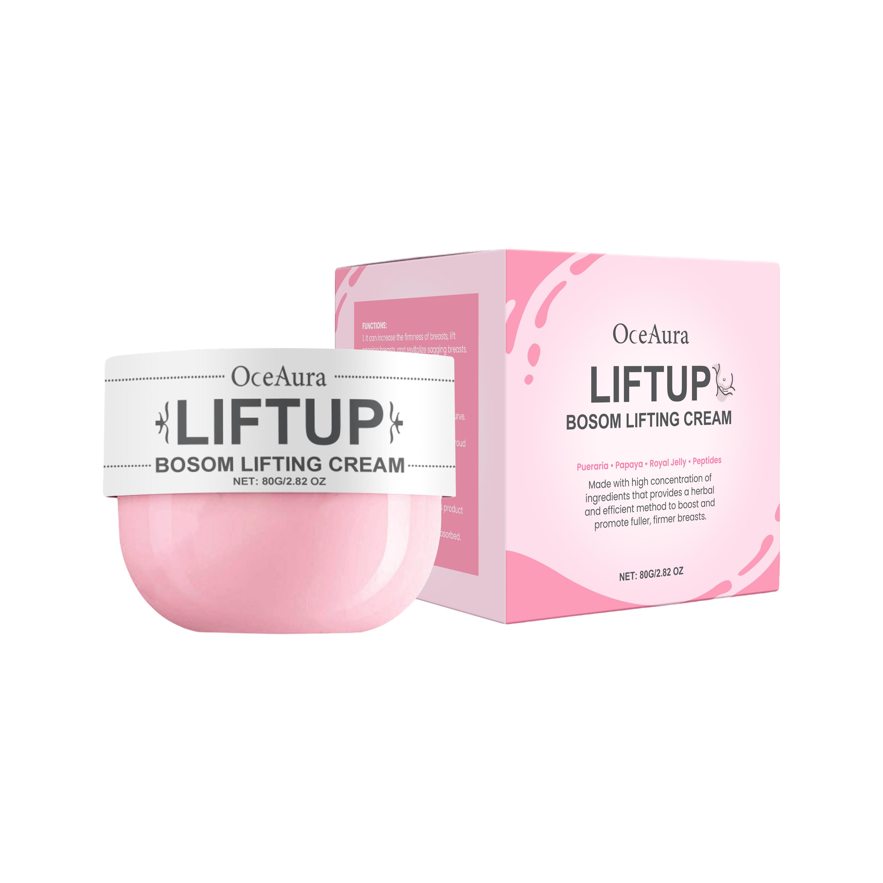 Papaya & Pueraria Breast Firming Cream With Royal Jelly & Tripeptide-1, Moisturize, Tighten & Improve Elasticity For Daily Care 80g