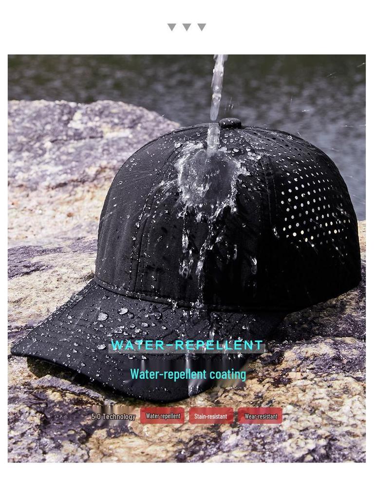 Men's and Women's Quick-Dry Mesh Baseball Cap - Large Fit, Outdoor Sun Protection, Duckbill Design