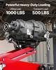 Low Profile Floor Jack, 1000 Lbs / 0.45 Ton Lifting Capacity Telescoping Transmission Floor Jack, 16-64 Cm Lifting Height, 360° Swivel Front Wheels,
