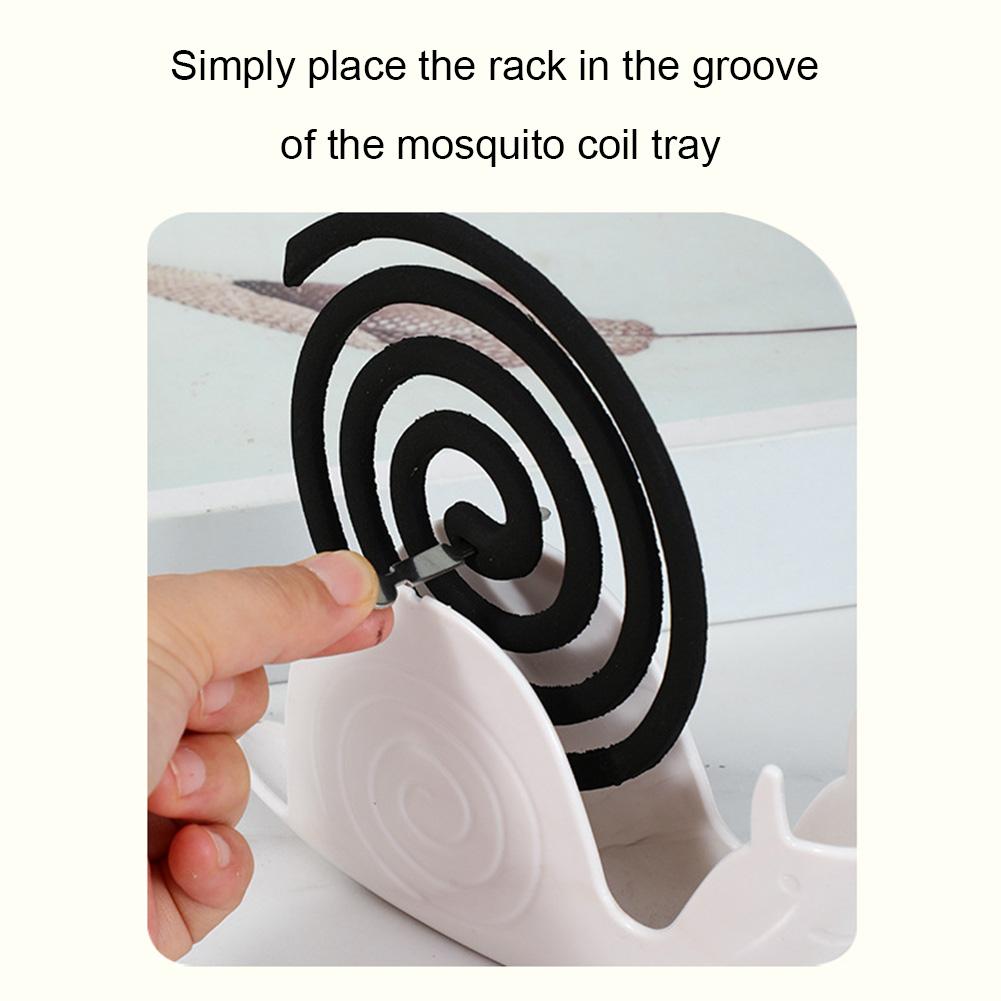 Snail Shape Incense Holder Fireproof Mosquito Coil Burner Household Mosquito Coil Holder for Table Decorations Gifts