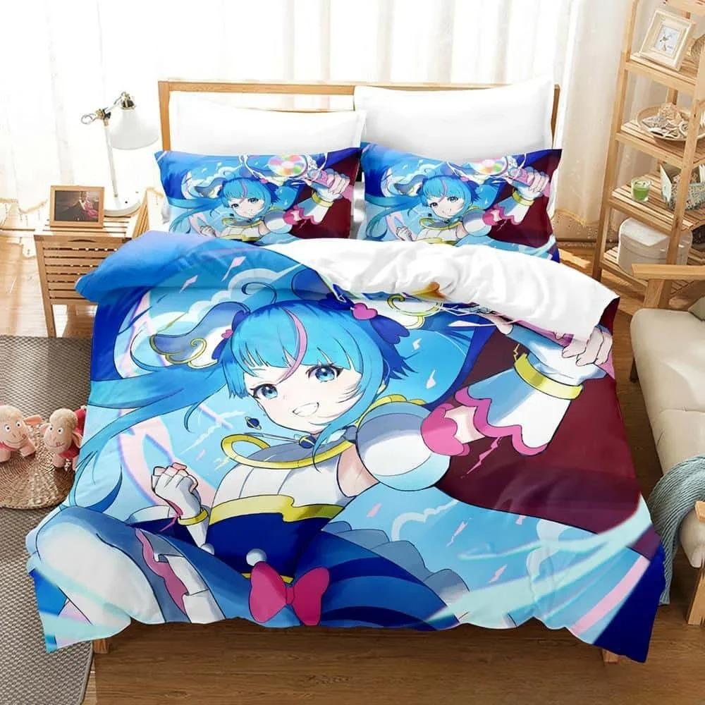 Cozy Soft Single Twin Full Queen King 3D Anime Kawaii Girls Sora Harewataru Size Bed Adult Kid Bedroom Sets Quilt