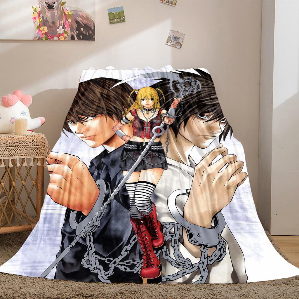 Death Note Amane Misa Luxury Flannel Lightweight Blanket Home Decor Sofa Bed Travel Cover Family Gift LXRa25