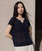 Metapeo Airy Linen Knit Navy