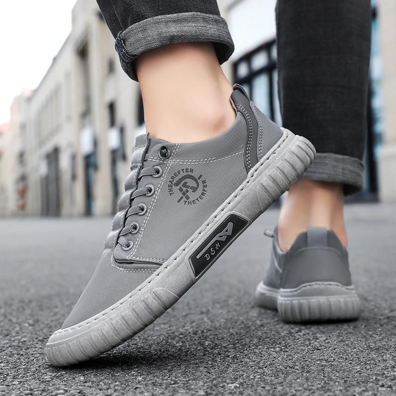 Men'S Autumn Fashion Casual Walking Shoes, Featuring A Striped Design, Comfort and Breathability, Suitable for Both Sports and Leisure Shoes