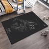 Suzuka Circuit Map Design Rug Non-slip rug suitable for living room and bedroom sofas
