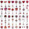 Red Series Copper Strawberry Cherry Ladybug Heart-Shaped Diy Pendant Fit Original Bracelets And Women'S Jewelry