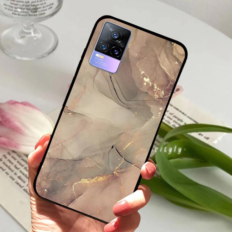 For Vivo V21e Case V 21e V2061 V2055 Soft TPU Phone Protective Fundas Cover For Vivo V21 V 21 4G 5G Shockproof Bumper Shells