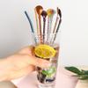 Party Metal Bar Tea Bent Filter Stainless Steel Straws Spoon Drinking Straw Coffee Spoons
