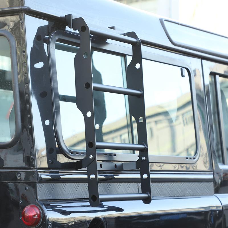 Car styling Stainless steel Black Car Side ladder exterior accessories For Land Rover Defender 90 110 2004-18 Car Accessories