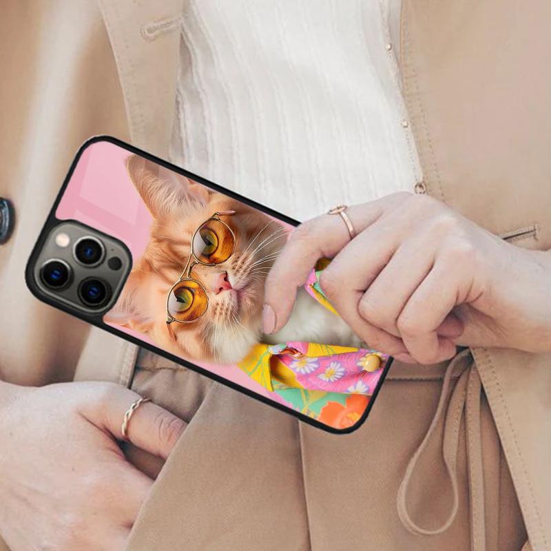 Cute and funny originality cat Magnetic Phone Case For APPLE iPhone 17 Air 16 14 13 12 Pro Max 15 Plus Wireless MagSafe Cover