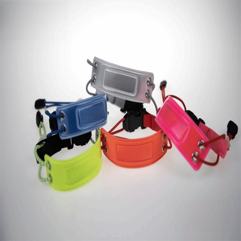 2Pcs Adjustable Reflective Armband Comfortable Sport Tape Safety Band Night Running Reflective Wristband Outdoor Hiking