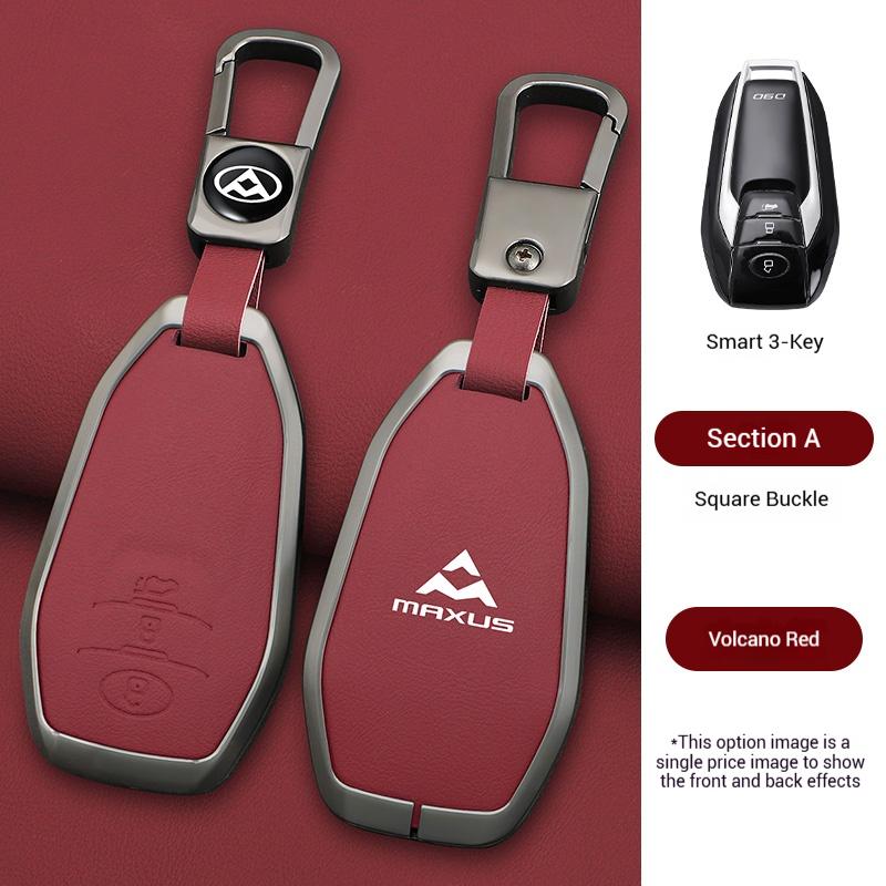 Zinc Alloy Leather Car Remote Key Case Cover For MAXUS LDV T60 G10 G20 V80 V90 T70 D90 2017 G50 D60 Holder Keychain Accessories
