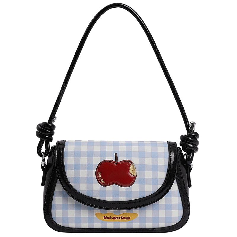 2025 Summer New Portable Saddle Bag Women's High Value Foreign Style Fashionable Cute Shoulder Bag Small Square Bag