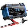12V/24V 8A Motorcycle & Car Battery Pulse Repair Charger