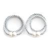 1 Pair Magnetic Curtain Tieback Braided Rope Wrapped Faux Pearl No Drill Modern Elegant Curtain Drape Tie Back Holderback Curtain
