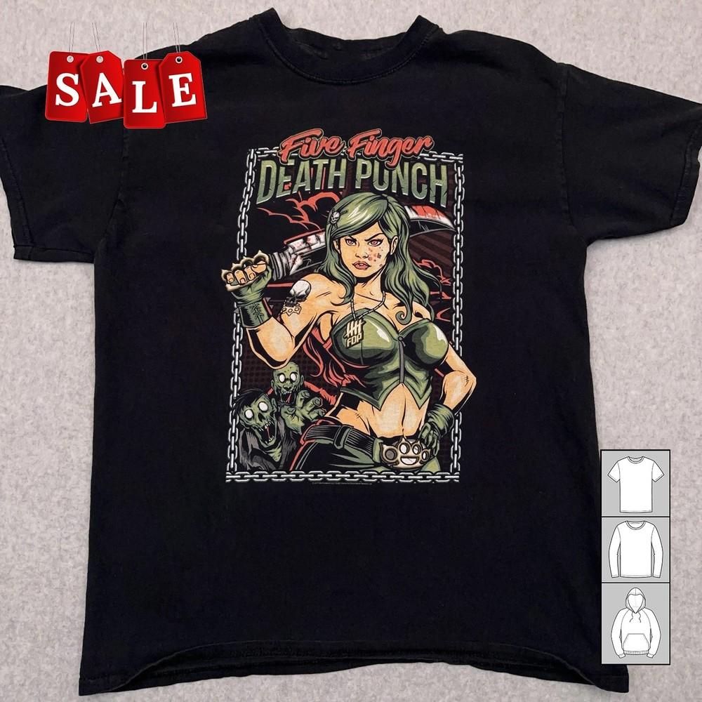 

Rare Five Finger Death Punch Gift For Fans Unisex S235XL TShirt LW955 Unisex T-Shirt XXXL