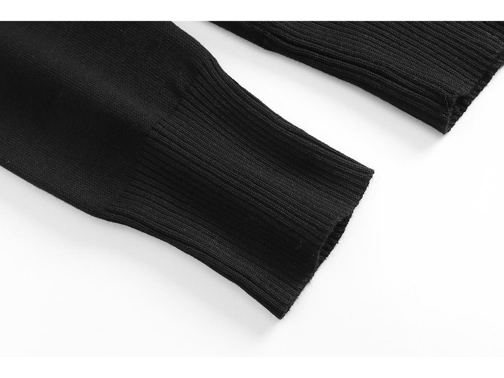 Plus Size V-Neck Cardigan Sweater for Women - Solid Color Knitted Top, Fits Up to 180 Pounds