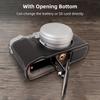 Portable Camera Protective Case Retro Style Camera Case Carry Bag Opening Bottom Design with Shoulder Strap Replacement
