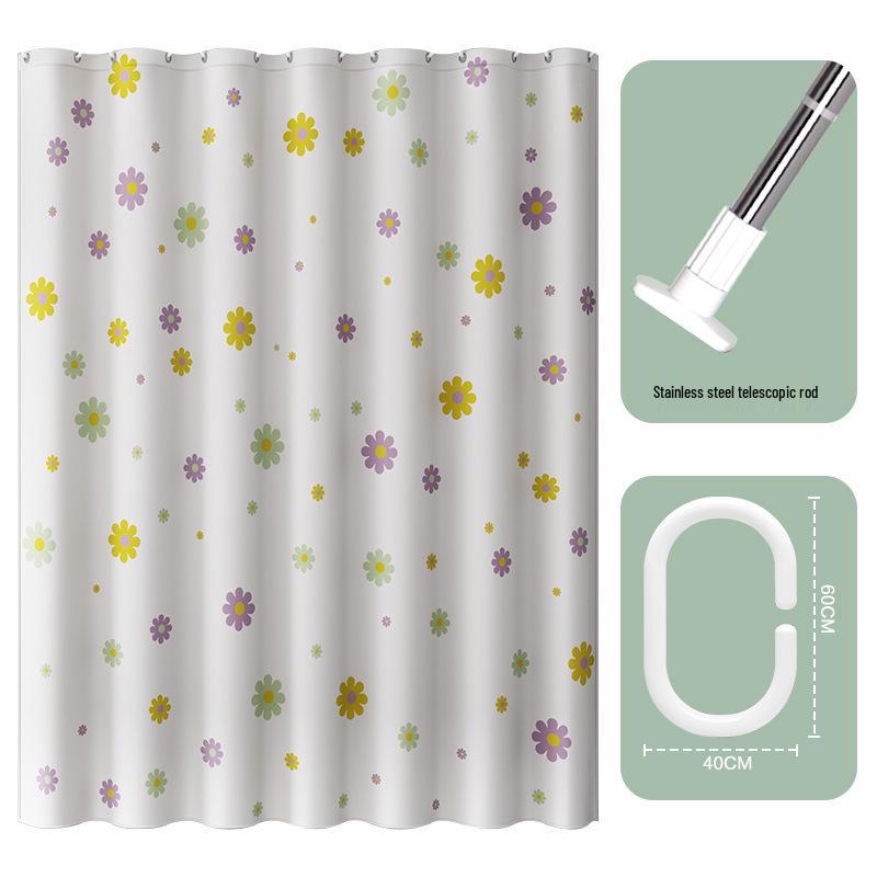 Luxury Eco-Friendly Waterproof & Mildew-Resistant Shower Curtain