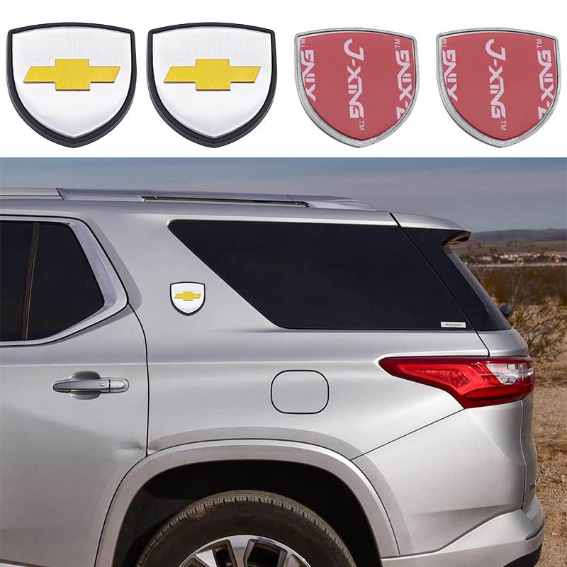 

1pcs Chevrolet 3D 38mm metal Car Fender side logo Car door Rear Bumper tail door Emblem car door sticker Accessories Chevrolet 1pcs