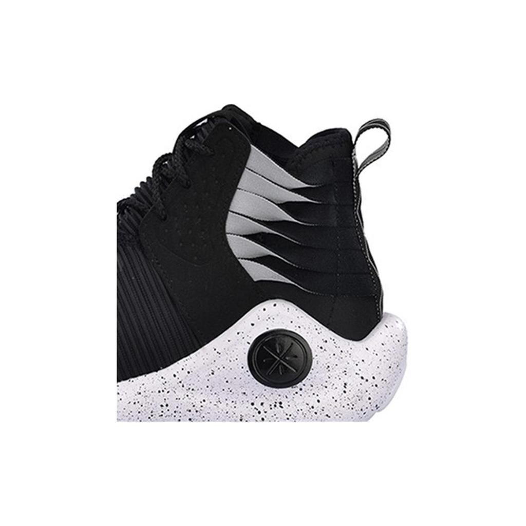 Li Ning Wade Collection Cushioning Abrasion Resistant Slip Resistant High top Basketball Shoes Women's Black White AGWP006-1
