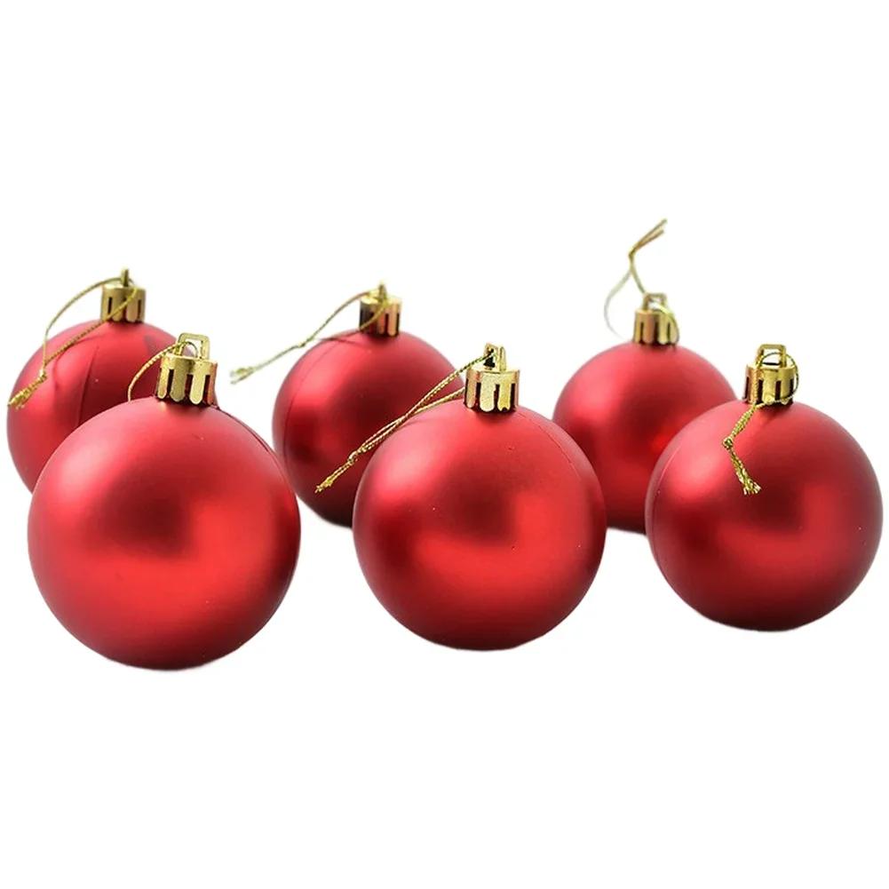 Glossy Matte Finish Christmas Tree Ornament Balls Plastic Decorative Spheres for Holiday Tree Shop and Mall Decoration
