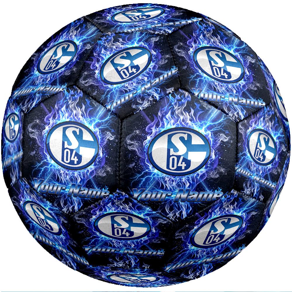 Schalke 04 FC Moda Taglia 5 Pallone da Calcio Resistente all'Usura Antiscivolo Per Allenamento Sportivo Uso Ricreativo