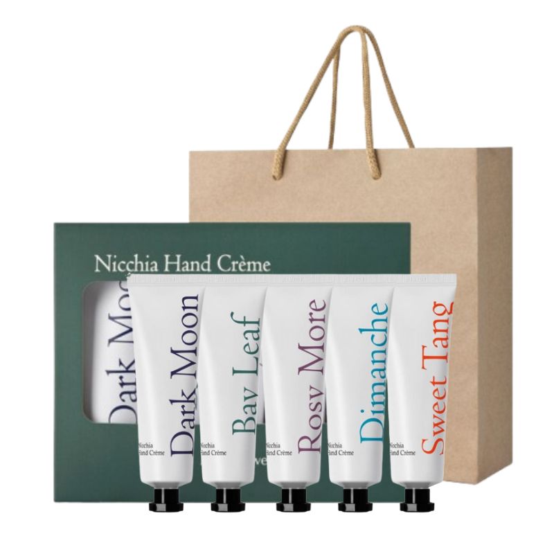 

MediFlower Nichia Hand Cream 5Piece Set(50g × 5) + Gift Shopping Bag Set(50g × 5)