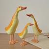3 houten eendenbeeldjes, veelzijdige decoratie voor thuis, dierensculpturen voor