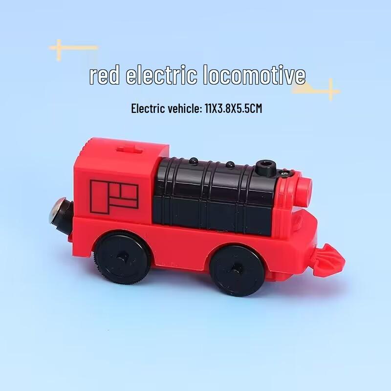 Magnetic Electric Train Engine Toy for Kids - Compatible with All Wooden Tracks