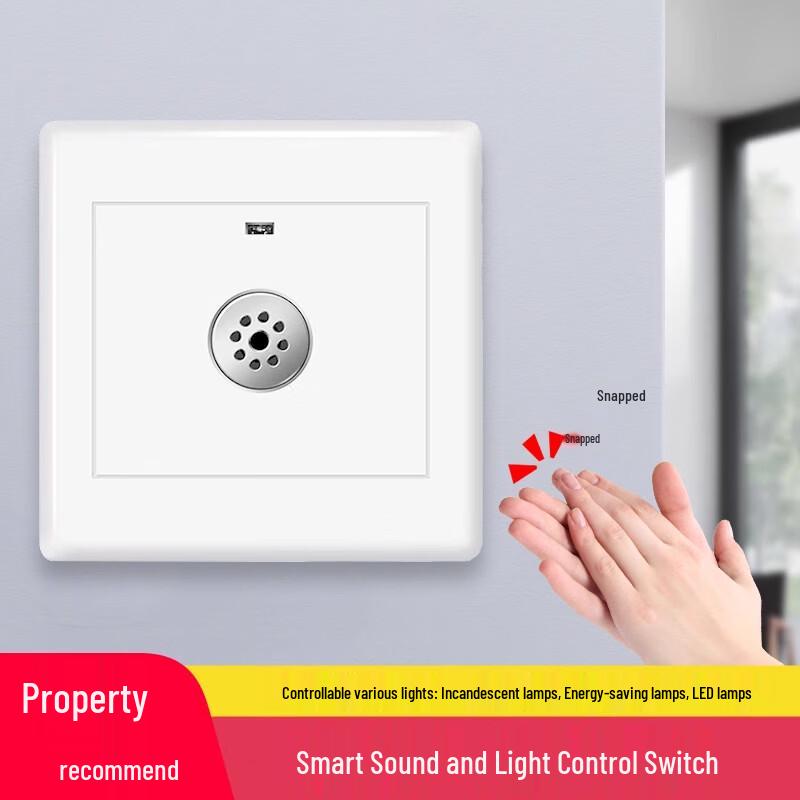 

Jiangyi 86-Type Voice-Activated LED Light Switch