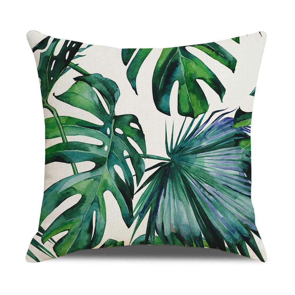 Ins Nordic Tropical Plant Pillow Cover New Home Furnishings Office Lumbar Cushion Pillow Cover