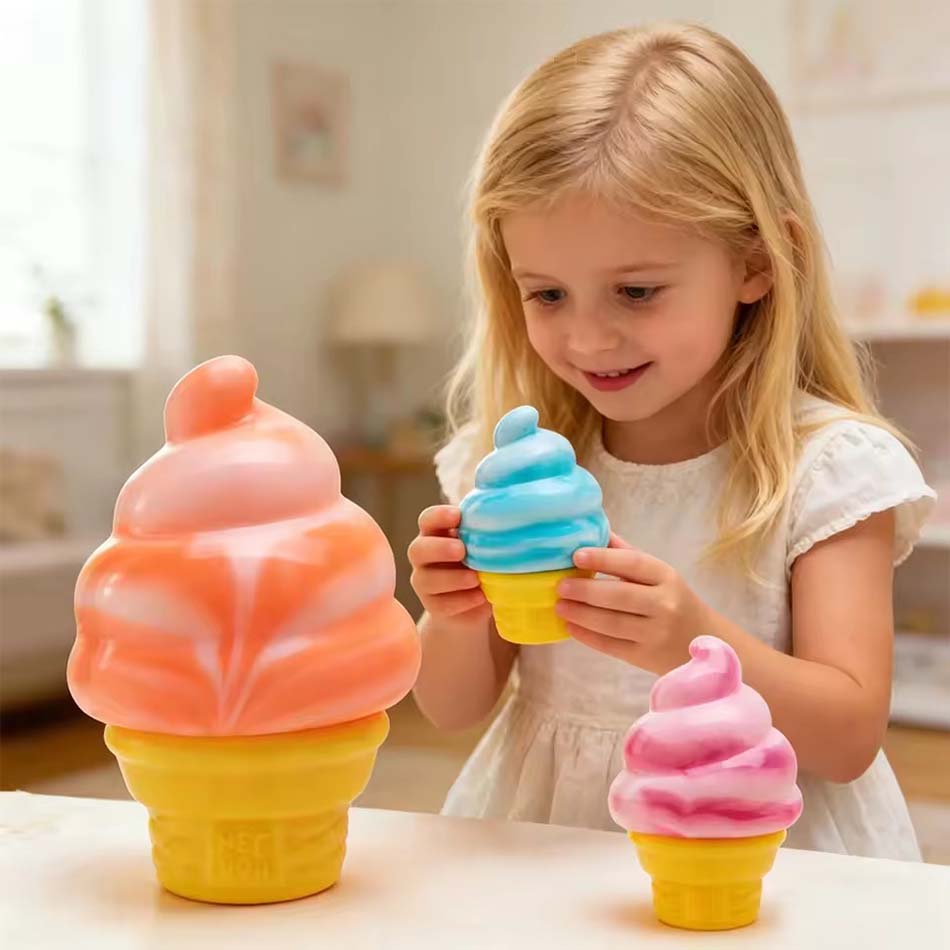 Toys Cube By Schylling Sensory Squeeze Toy Ice Cream Color Squishy Stress Relief Fidget Adults Collectable Children