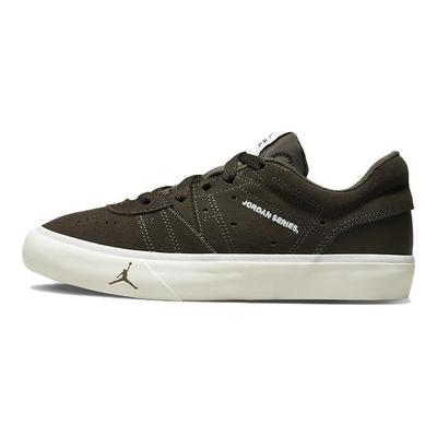 Air Series ES GS Koyu Çikolata Çocuk Spor Ayakkabı Kahverengi Üniversite Kırmızısı Beyaz DN3205-206