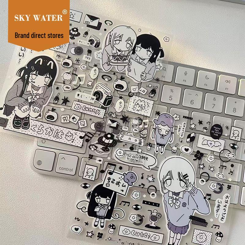 Sky Manga Creative Cute DIY Journal & iPhone 17 Pro Max Stickers