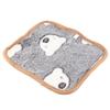 Milk Velvet Pet Warmer Pad Dog Cute Heating Pad Soft Comfortable Cat Warming Mat for Autumn Winter Grey Background