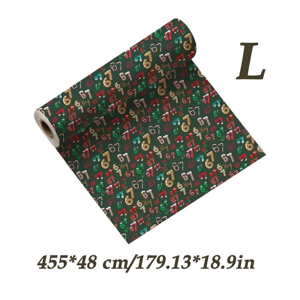 Christmas Wrapping Paper Roll Festive Gift Wrap Paper for Holiday Gift Wrapping DIY Xmas Gift Packaging Supplies