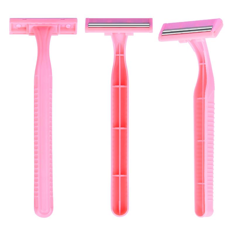 Disposable Double-Blade Ladies Shaver, 5-Pack for Body & Underarm Hair Removal, Travel-Friendly
