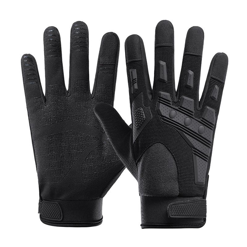 Non-slip and Wear-resistant Gloves Men's Long Fingers Breathable Riding Thin Touch Screen Summer Outdoor Protection Training