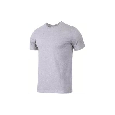 Pure Cotton Crew Neck Short Sleeve T-Shirt Men Tops Grey AJ1159-063