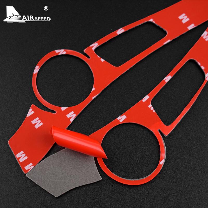 Real Soft Carbon Fiber for Toyota Prius 2010 2011 LHD RHD Car Steering Wheel Button Frame Sticker Accessories Interior Trim
