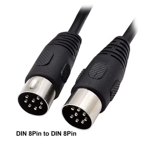Rosebe DIN 8-Pin Stecker, 8-Pin Stecker auf 8-Pin Stecker MIDI-Kabel, DIN 8-Pin Lautsprecherkabel kompatibel, MIDI-Verlängerungskabel [50cm], DIN 8-Pin Signal Aud