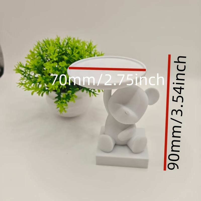 1PC Cute Bear Trinket Dish – Multifunctional Small Storage Organizer for Desk, Nightstand – Adorable Home Decor & Birthday Gift