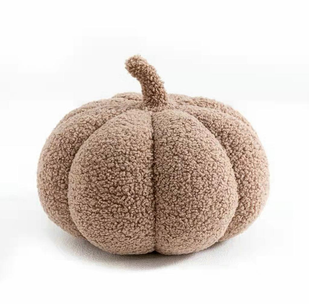 Vintage Colour Pumpkin Shaped Plushie Pillow Nordic Style Room Decor Pillow Plush Dot Point Sofa Living Room Bedside Bed Cushion