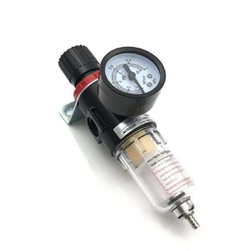 AFR-2000 Unidad de Tratamiento de Aire de Filtro Neumático Regulador de Presión Válvula Reductora de Compresor Separación de Aceite y Agua Indicador AFR2000