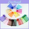 Fashionable 10pcs Organza Bags For Candy And Jewelry In Multiple Colors And Sizes