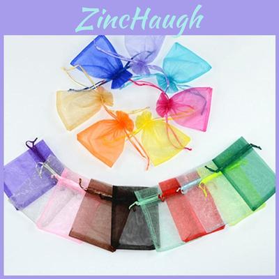 Fashionable 10pcs Organza Bags For Candy And Jewelry In Multiple Colors And Sizes